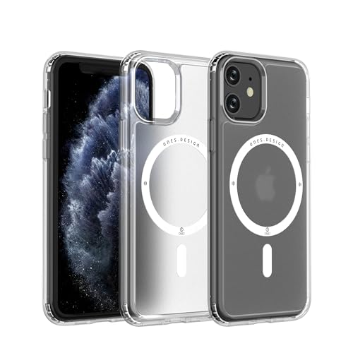 Image of ONES for iPhone 11 Case, Translucent Matte Magnetic Phone Case Compatible with Magsafe, Military-Grade Shockproof Cover, Anti-Yellowing Hard Slim Protective Matte Case for iPhone 11