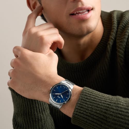 Image of Fossil Men's Minimalist Quartz Stainless Steel Three-Hand Watch for Men