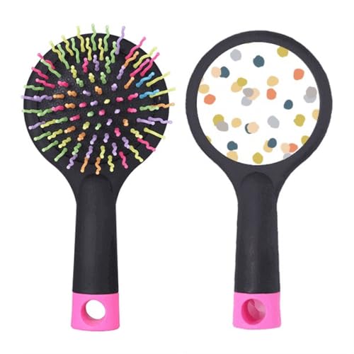 Brosse à cheveux démêlante anti-nœuds à coussin d'air Colors s pour éliminer les tiraillements au brossage