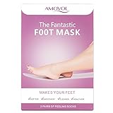 Foot Peel Mask, Exfoliating Calluses and Dead Skin Remover-2 Pair Foot Peel Mask for Men & Women Repair Rough Heels, Dry Cracked Foot, Peel Your Feet in 1-2weeks, Womens Mens Gifts , lavender