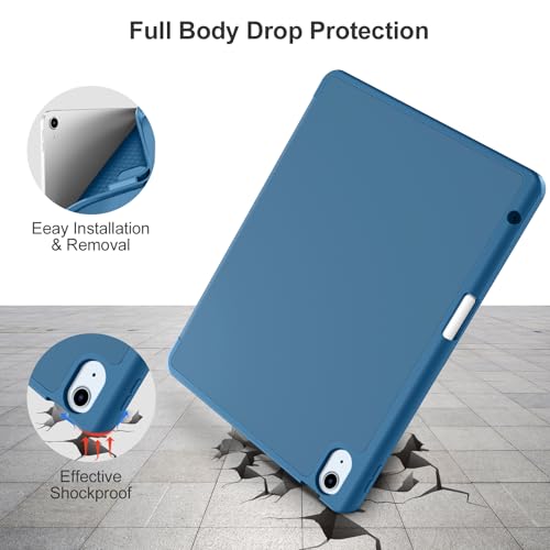 Image of Akkerds for iPad Air 11 Inch Case M4 /M3 /M2, Air 5th /4th Gen 10.9, Bluemist