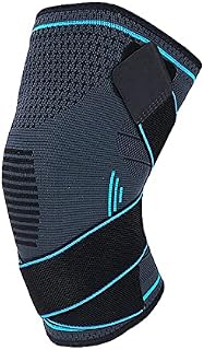 Knee Supports Adjustable Knee Brace for Women and Men Knee Compression Sleeve for Sports Running Fitness Arthritis Joint Pain Meniscus Tear Injury Recovery (Single) (M)