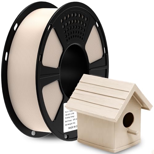 GIANTARM PLA Filament 1.75mm Maßgenauigkeit 0.02 mm Sauber gewickelt für die meisten FDM 3D Drucker Beige 1KG
