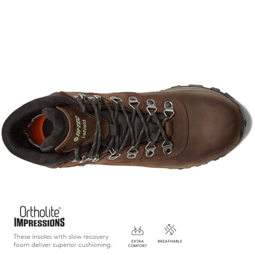 HI-TEC Men's Altitude VI I Waterproof Leather Hiking Boots - Black or Brown, Medium or Extra Wide4