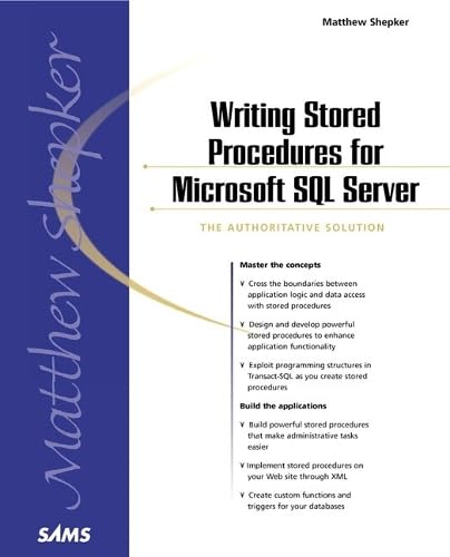 Buy Writing Stored Procedures for Microsoft SQL Server โ BookShops.in