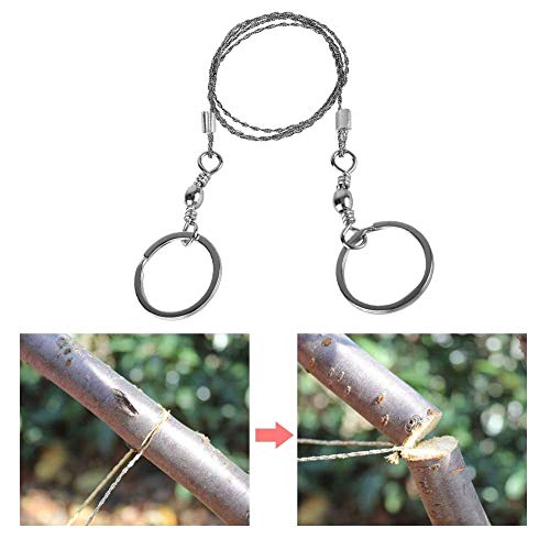 Wodend Draagbare Draadtang, draagbare RVS Draad Overlevingszaag, Camping Reddingszaag met 360° voor Camping Emergency Lifesaving