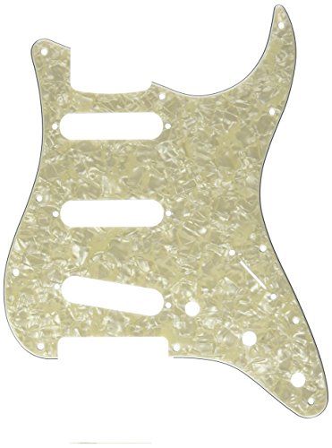 Fender Plaque 11 Trous Stratocaster Aged White Moto