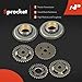 A-Premium 18PCS Engine Timing Chain Kit W/Sprocket & Tensioner & Guide Compatible with Audi A4, Q5, Q7, A5, A6, A7 Sportback, A8, S4, S5, S6, SQ5, S8 Quattro, Avant, Cabriolet - DOHC, V6 3.0L
