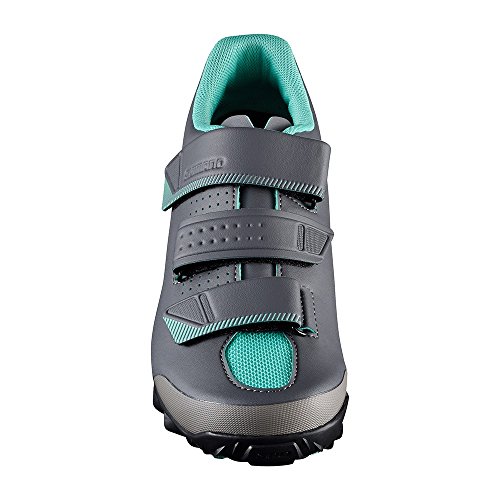 Shimano 2017 Women's ME2W Mountain/Enduro Cycling Shoe - Black/Green (Black/Green - 38.0)