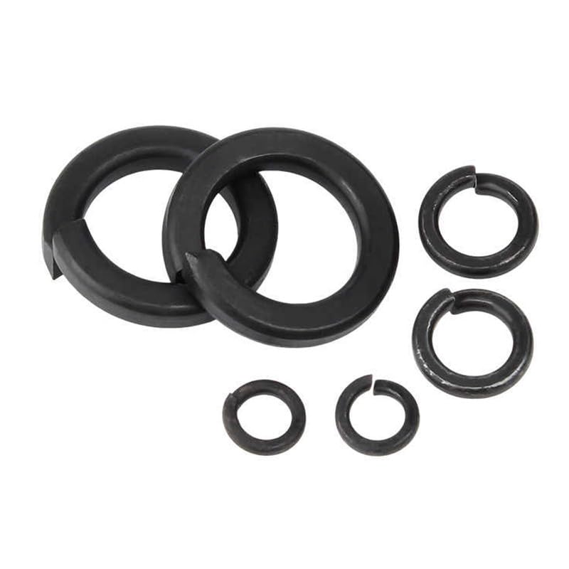 MOOPW Grade 8.8 Carbon Steel Spring Washers Openings Flat Washers Gasket Corrosion Resistant Meson for Machinery Construction