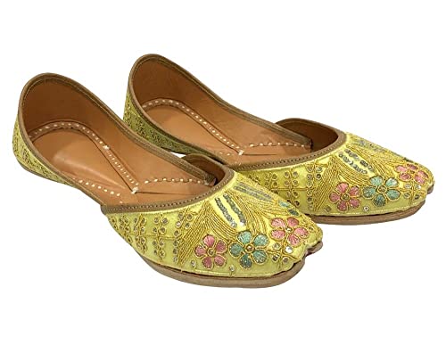 Ladies Punjabi Jutti Bridal Indian Shoes Designer Mojari Flat Rajasthani Ethnic Jooti2