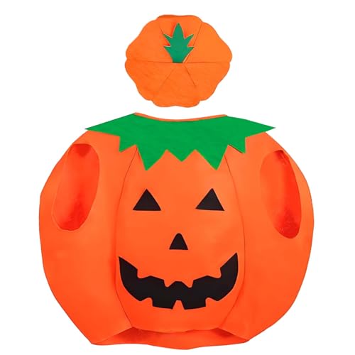AUXHCYL Halloween Pumpkin Costume Adults - Haloween Costumes Pumpkin Fancy Dress Outfit for Halloween Party Cosplay & Festive Fun