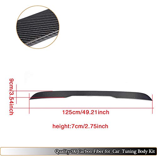 MCARCAR KIT Roof Spoiler fits Mercedes Benz S Class W222 Sedan 2014-2019 Factory Outlet S400 S450 S500 S550 S560 S600 S63 S65 AMG 4Door Auto Carbon Fiber CF Rear Window Top Wing Lip