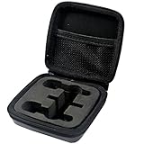 Hard Travel Carrying Mic Case Wireless Lavalier Microphone Case with 3 Slots for Wireless Lavalier M