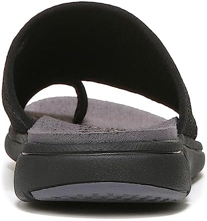 Ryka Womens Margo Thong Slide Sandal, Black, 7 Wide US | Image 4