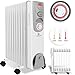 Produktbild KESSER® Ölradiator Elektrische Heizung mit 11 Rippen 2500W + Lüfter Öl Radiator Elektroheizung Mobil Timer Abschaltautomatik stufenlose Temperaturregelung Überhitzungsschutz