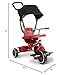 Radio Flyer Stroll N Trike Grows with Child, Converts from Parent Steering to Pedaling for Ages 1-5, Features Safety Harness, UV-Protection Canopy, Cup Holder, Toy Storage, and More, Amazon Exclusive