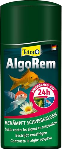 Tetra Pond AlgoRem 500 ml, Agisce Rapidamente e in Modo Mirato Contro Il Fenomeno dell’Acqua Verde (Alghe Sospese)