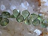 BEADS GEMSTONE Beautiful Apple Green Apatite | Faceted Heart Briolettes | 6.5-7mm | Sold in Sets of 4 Briolettes Code-HIGH-32423