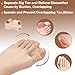 VITASHYNX 6 Pcs Silicone Toe Separators For Women, Big Toe Bunion Corrector, Bunion Toe Separators For Women And Men, Relieve Foot Pain, Overlapping Toes