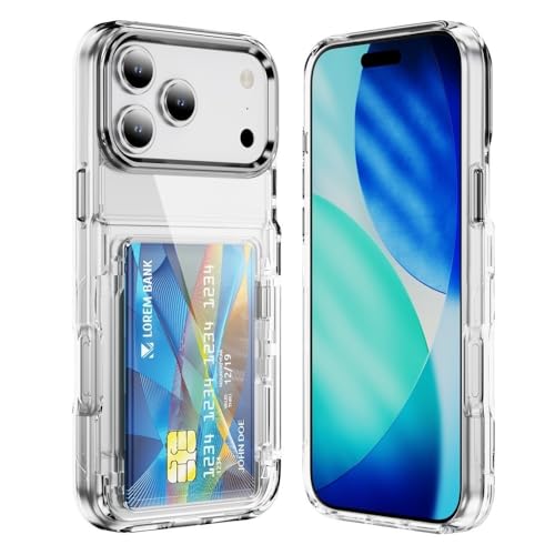 Coque compatible iPhone 12 Pro Max transparente antichoc silicone fente carte