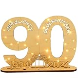 Cartel de cumpleaños de madera para 2024 con libro de invitados y patrón de agujeros entrecruzados, 29 x 21 cm, artículo de fiesta de madera maciza (90)