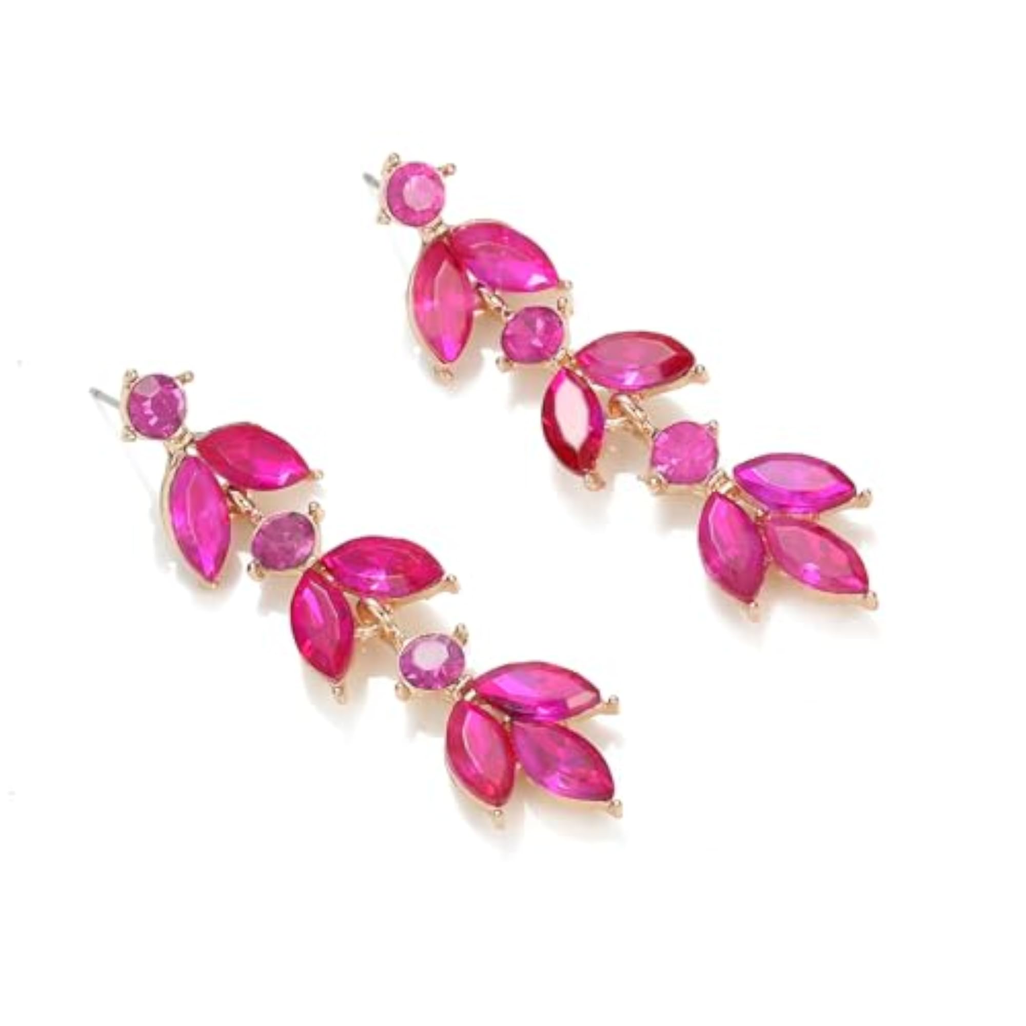 Elegant Bridal Rhinestone Dangle Earrings for Women