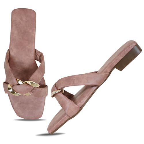 Image of IndieStide Heel Casual Flip Flops Slippers For Girls Women, Comfortable cushioned Chappals
