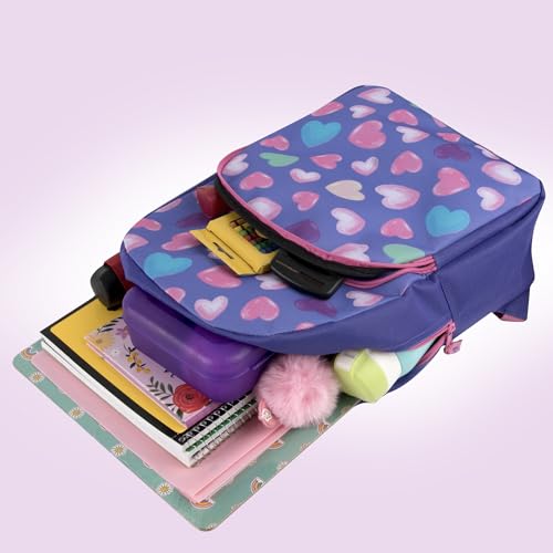 Trail maker 15 Inch Kids Backpacks for Boys & Girls | Preschool, Kindergarten, Elementary School Backpacks with Adjustable, Padded Straps (Happy Hearts) - Image 5