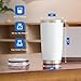 OMTech 20oz Tumblers Bulk, 12pc Stainless Steel Tumbler Set with Lid & Straw, Double Wall Vacuum Insulated Mug for Laser Engraver, Travel Coffee Mug for Hot & Cold Drinks, White Powder Coated Cup