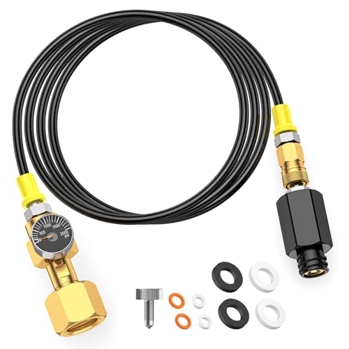 Soda Machine Co2 Quick Connector Adapter Hose & Gauge &