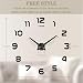 VANGOLD Mute DIY Reloj de Pared sin Marco Espejo Grande 3D Sticker-2...
