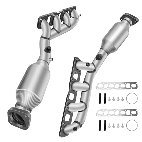 FortunaFlow Exhaust Manifold Catalytic Converter Compatible with Nissan Titan 2004-2015 5.6L,Pathfinder 2008-2012 5.6L,Armada 2005-2013 5.6L,Front Left&Right Position(EPA Compliant)
