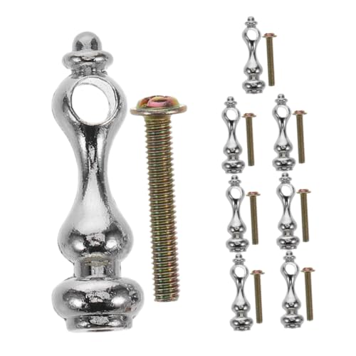 Levemolo 8Pcs Metal Post Cap Railing End Cap for Glass Railing Handrail Connector for Furniture Wine Cabinets and Bar Carts Enhanced Safety and Stylish Design