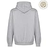 Iron Mountain Mens Soft Fleece Pullover Hooded Hoodie, Reclaimed Yarn Eco Friendly Top, Light Grey Marl, 3X-Large #2