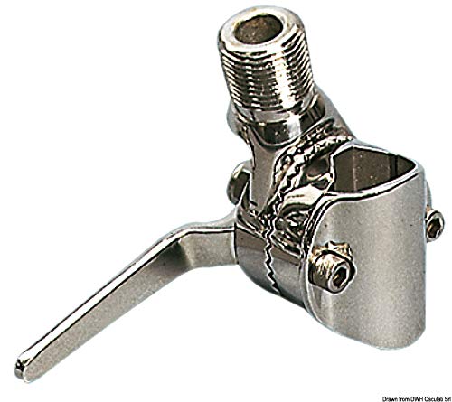 Fixation d'antenne OSCULATI orientable inox AISI316 tube 22mm 25mm