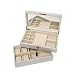 Brouk & Co Women's Stackable Lacquer Jewelry Box and Tray 12"X7 1/8"X 5 1/8" Silver