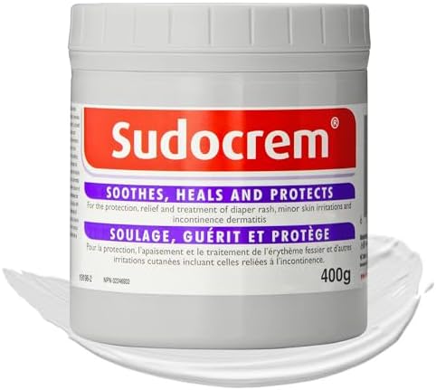 Sudocrem - Diaper Rash Cream for Baby, Soothes, Heals, and Protects, Relief and Treatment of Diaper Rash, Zinc Oxide Cream - 400g