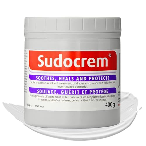 Sudocrem - Sudocrem - Diaper Rash Cream for Baby, Soothes, Heals, and Protects, Relief and Treatment of Diaper Rash, Zinc Oxide Cream - 400g - -6%