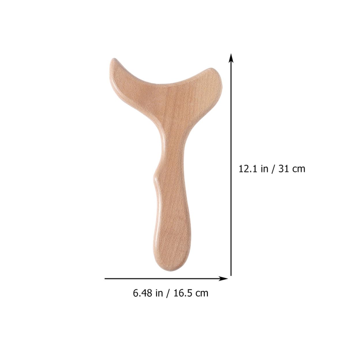 Homoyoyo Raspador de Haya de Madera Bordes Redondeados para Masaje Corporal, Herramienta Práctica y Fácil de Almacenar para Uso Doméstico