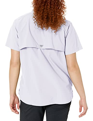 Columbia Women’s Pfg Bahama Short Sleeve Shirt, White, Medium #TOP1