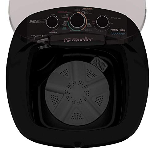 Lavadora Semiautomática Family - 10 kg - Preta - Mueller 110V