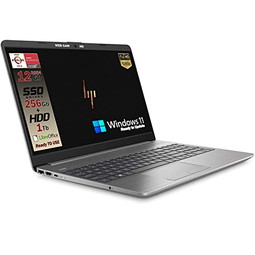 1) Nuovo modello Notebook hp colore Silver, nuova Cpu Amd Athlon GOLD 3150U fino a 3.3Ghz con clock base da 2.4Ghz che sostituisce il precedente modello A6-3050, Disco primario di sistema SSD da 256 GB disco HDD secondario di Backup DA 1TB integrato, 12 GB DI RAM DDR 4 display FULL HD WEBCAM HD. produzione dedicata PARTNER HP certificato ITALIA , TASTIERA ITALIANA QWERTY