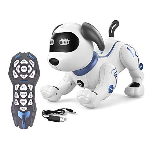 Preisvergleich Produktbild Fiaoen Roboter Hund Fernbedienung Intelligentes Spielzeug Hund Interaktive Programmierung Spielzeug Roboter Elektronisches Haustier Spielzeug Für Kidsg