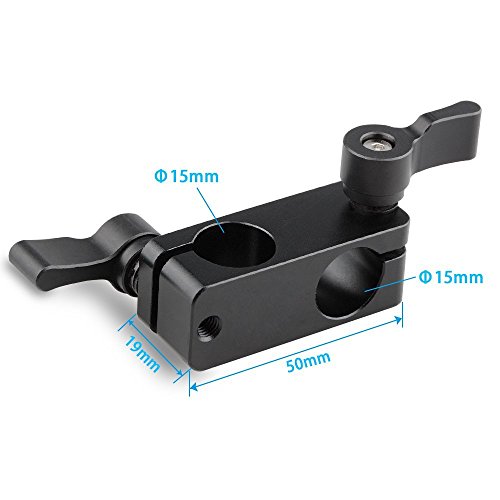 Image of CAMVATE Right Angle Rod Clamp 15mm Rod for Video Camera DSLR Rig /2 PCS