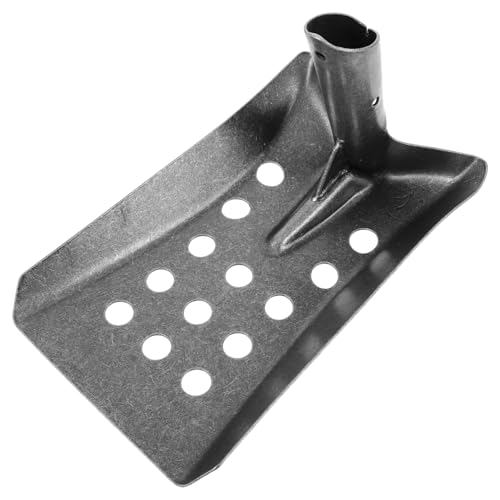 ibasenice Pala Tamizadora Metálica 24x15 Cm para Eliminar Lodos en Desagües y Alcantarillados, Herramienta de Limpieza para Exteriores y Jardinería