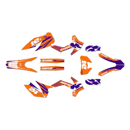 Kalair GFX Graphics Kit for Kayo K2 PRO (2025+) Jawbreaker Series Purple 21 Mil - Pro Edition - Dirt Pit Bike Motorcycle Stickers, Dirtbike Racing Automotive Decal Motocross Accessories no-Plastics