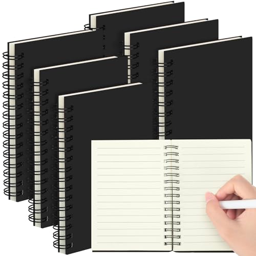 Carnet de notes A6 ligné pour vos voyages et réunions de bureau : le lot de 6 blocs Qilery