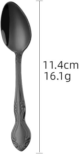Miniatura 81 de Juego de 12 cucharas de café, mini cucharas de café, cucharas de espresso de acero inoxidable, cucharas pequeñas para postre, té, aperitivo, 4.6