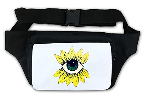 Sac de taille Nature Eye au design artistique de tournesol et œil voyant